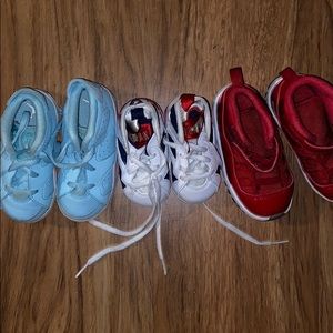 Lot 3 pair Nike Air Jordan 11 7 & 6 size 7C 6C 4C